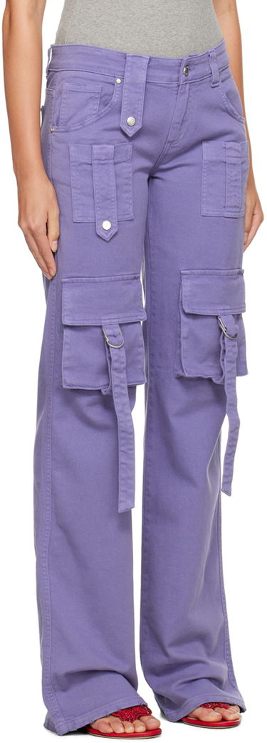 Карго панталони Blumarine Cinch Strap Cargo Pants Зелено | A322J104A, 4