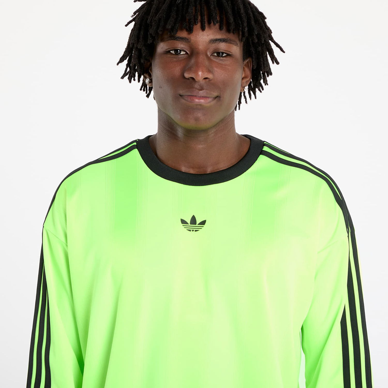 Тениска adidas Performance Adicolor Jacquard Long Sleeve Tee Зелено | JW5964, 1