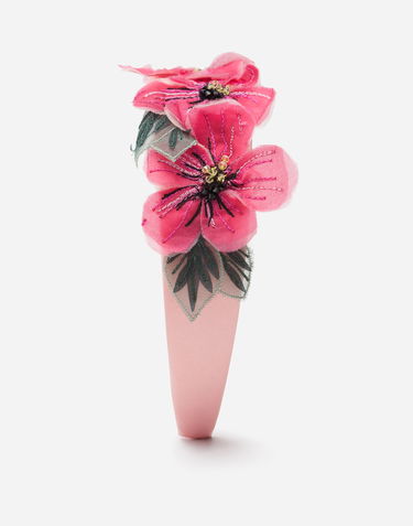 Значка Dolce & Gabbana Dolce & Gabbana Floral Chiffon Headband Розово | LB3L50G7WFVF0660, 1