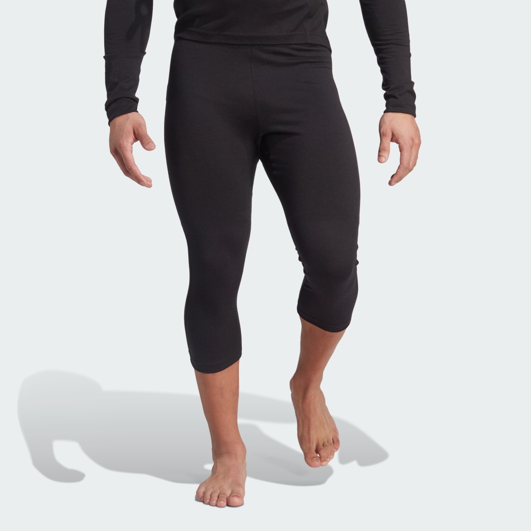 Клинове adidas Originals Xperior Merino 200 Baselayer 3/4 Leggings Черно | HY4174, 1