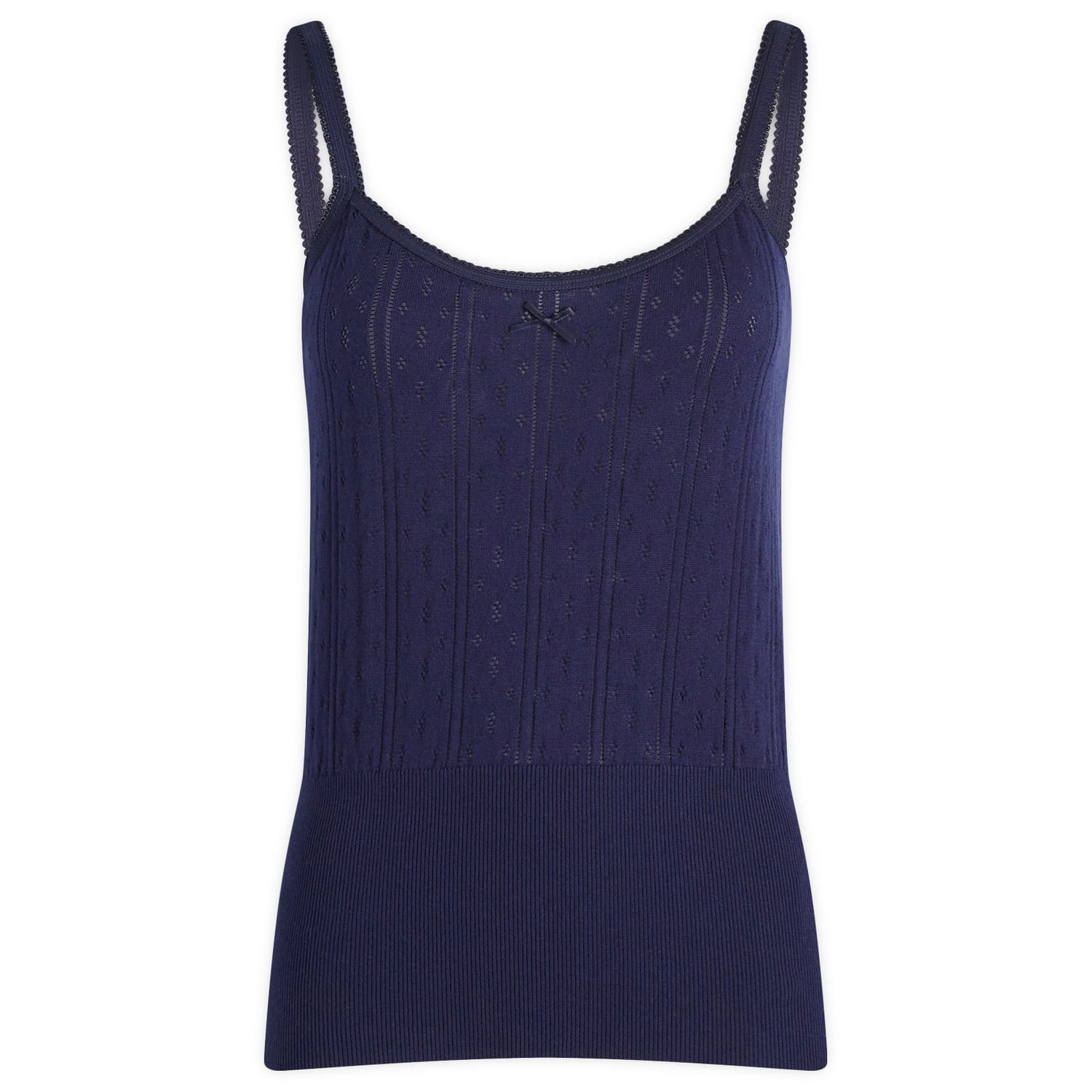 Жилетка JW Anderson Pointelle Straight Neck Vest Тъмно синьо | KW1274-YN0389-888, 0