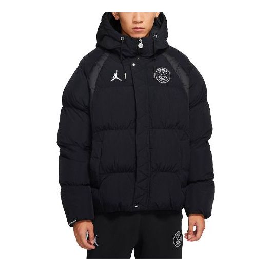 Пухо яке Jordan Air Jordan Paris Saint-Germain Padded Hooded Jacket Черно | DB6495-010
