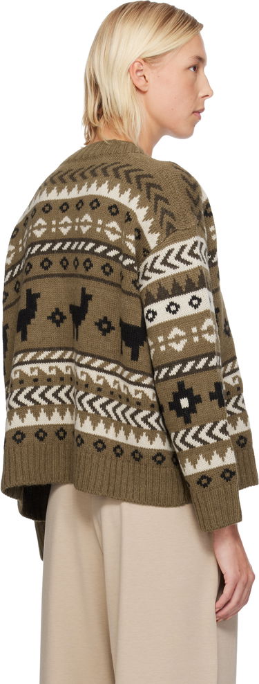 Пуловер Max Mara Llama Motif Fair Isle Cardigan Многоцветен | 2525346092600, 2