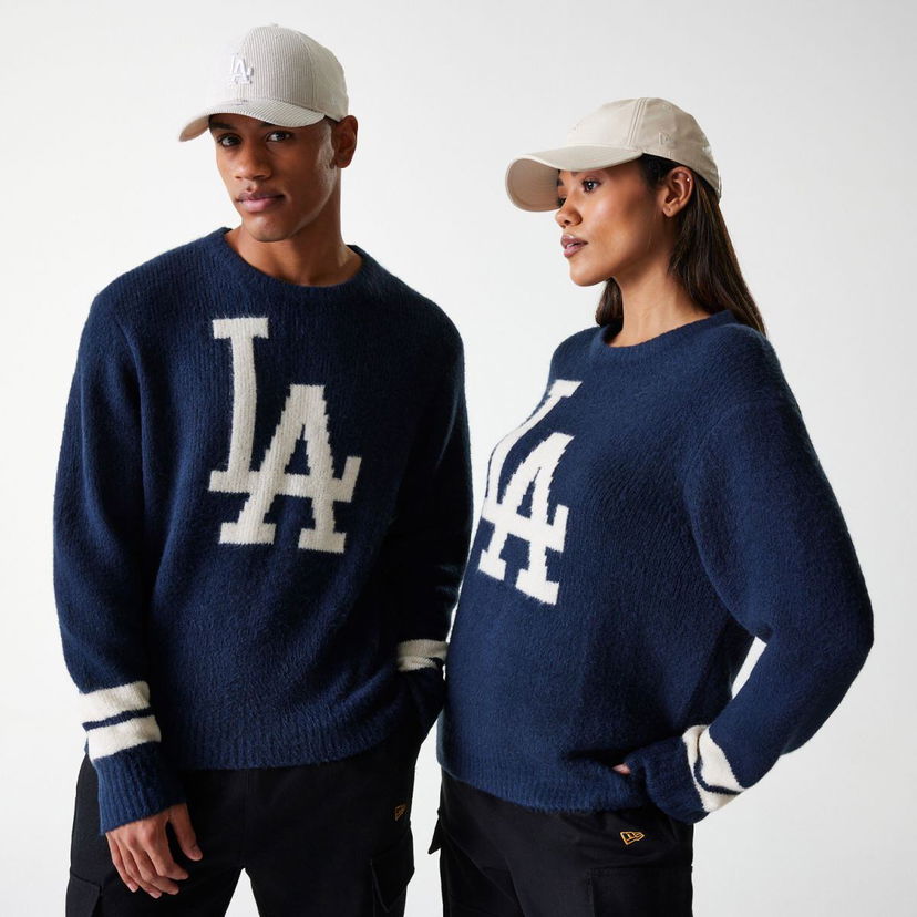 Пуловер New Era New Era MLB LA Dodgers Knit Sweater Тъмно синьо | 60684329