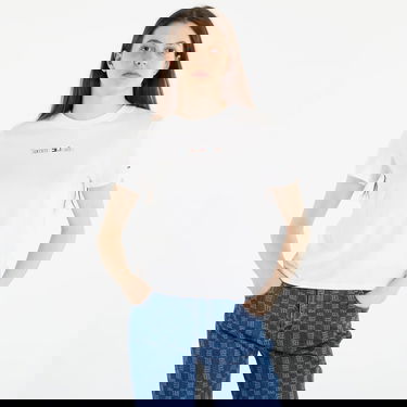 Тениска Tommy Hilfiger TOMMY JEANS Regular Color Serif T-Shirt Бяло | DW0DW15447 YBR, 0