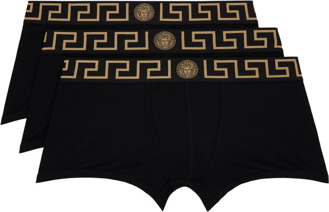 Three-Pack Boxer Briefs With Greca Border