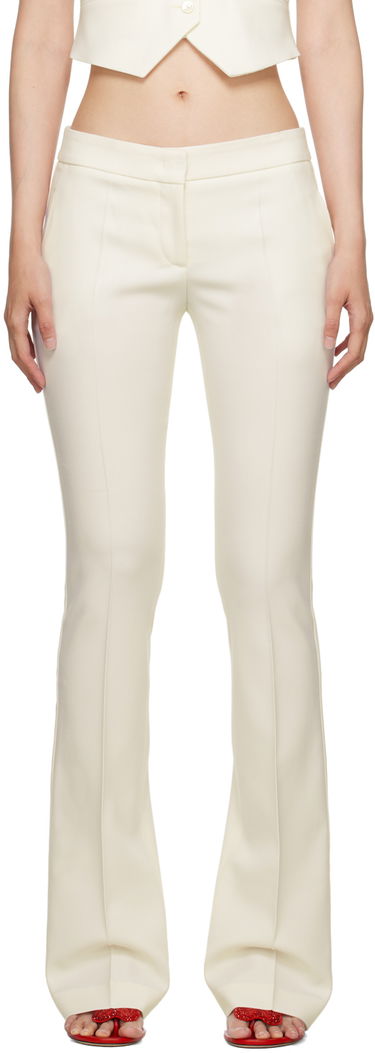 Панталони Blumarine Blumarine Flared Dress Pants Бяло | A322P098A, 0