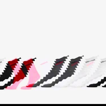 Чорапи BOSS Rib Logo Socks, 6-Pack Червено | 50510187-961, 0