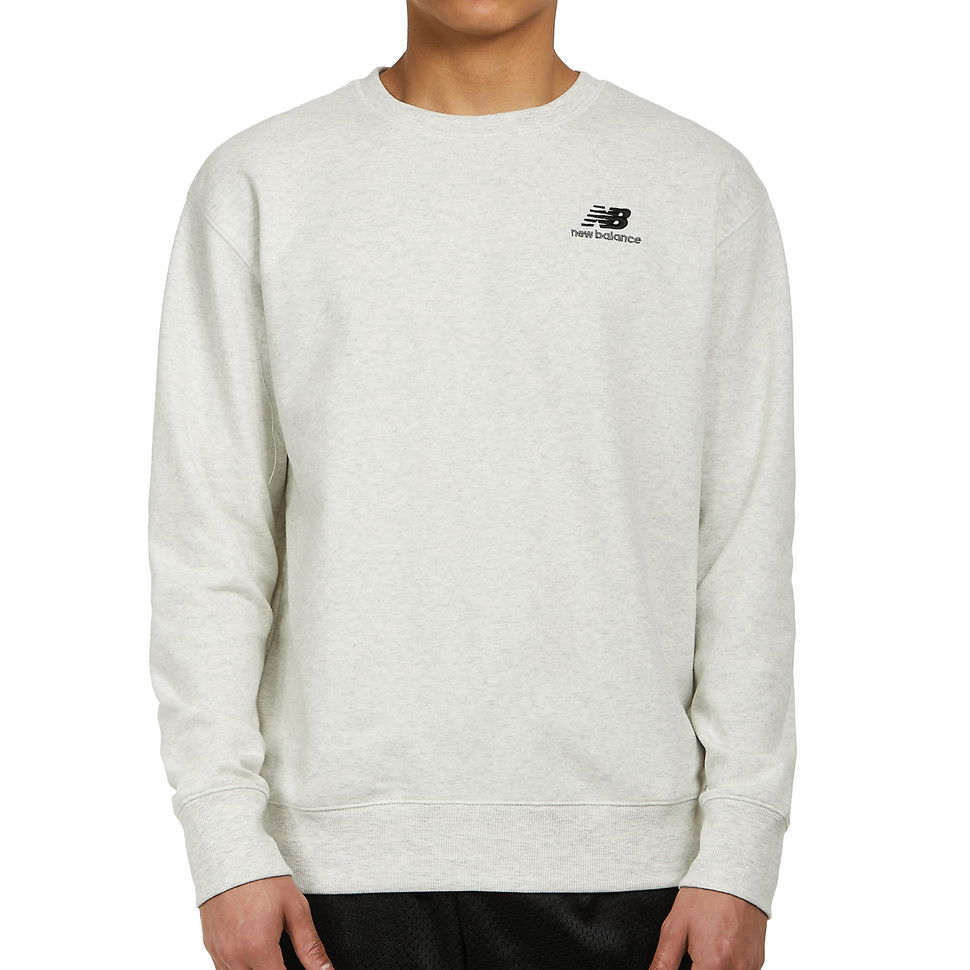 Суитчър New Balance Essentials Uni-ssentials Crew Neck Sweater Сиво | UT21501_SAH, 0