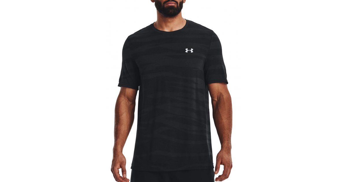Тениска Under Armour Seamless Wave Short Sleeve T-Shirt Черно | 1373726-001, 1