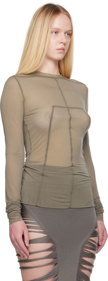 Фланелка Rick Owens Rick Owens Lido Stretch Cupro Jersey Top Черно | RO01E7265 BZ, 4