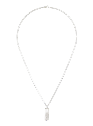 Колие Gucci Diagonal Interlocking G Necklace Сиво | 774055 J8400