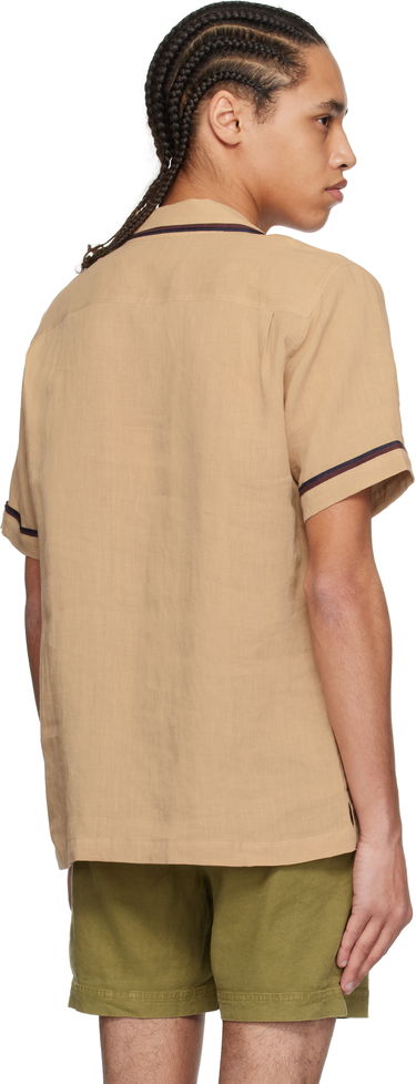 Риза Orlebar Brown Orlebar Brown Maitan Linen Resort Shirt Бежово | 280304, 2