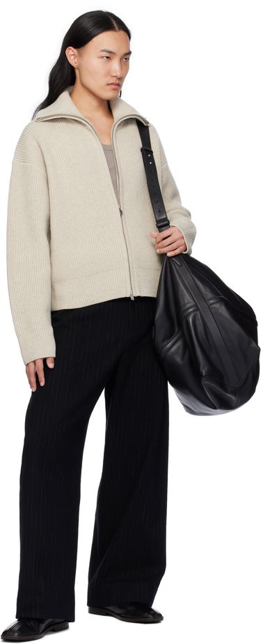 Пуловер Studio Nicholson Studio Nicholson Sandos Knit Zip-Up Jacket Бежово | SANDOS SNM - 1291, 3