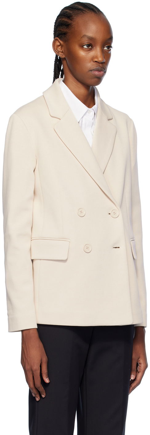 Яке Max Mara Max Mara Scrigno Double-Breasted Blazer Бежово | 2419911031600 MM13001, 1