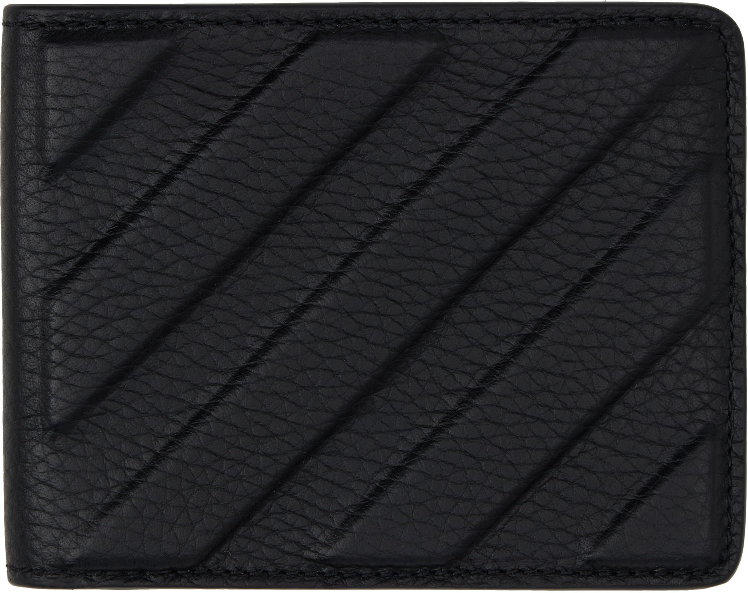 Портфейл Off-White Leather Bifold Wallet Черно | OMNC078C99LEA0011000, 1