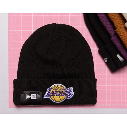 Шапка New Era MLB Metallic Badge Beanie Los Angeles Dodgers Black / Metallic Gold One Size Черно | 60364349, 1