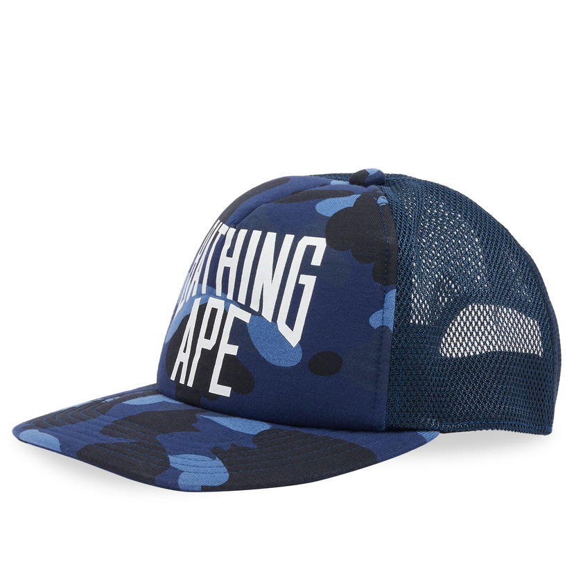 Шапка с козирка BAPE A Bathing Ape Colour Camo NYC Logo Mesh Cap Тъмно синьо | 001CPK301005M-NVY