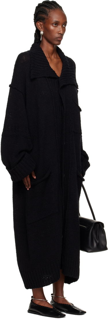 Пуловер Yohji Yamamoto Yohji Yamamoto Plain Stitch Pocket Long Cardigan Черно | HL-K78-091, 1