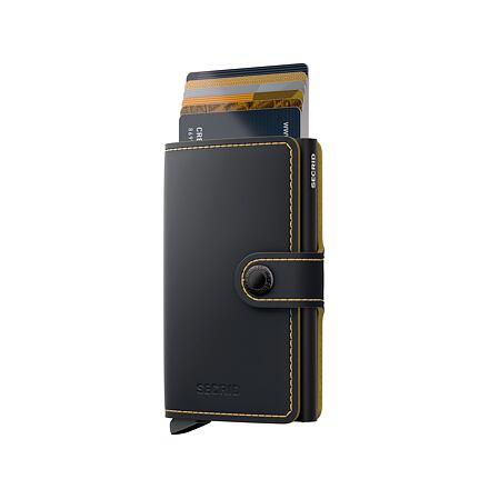 Miniwallet - Matte - Black & Ochre