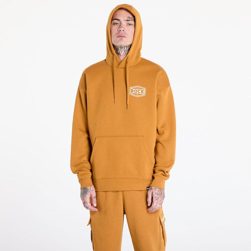 Суитчър Under Armour Sweatshirt Project Rock Icon Fleece Hoody Yellow Ochre/ Silt M Оранжево
 | 1386902-707