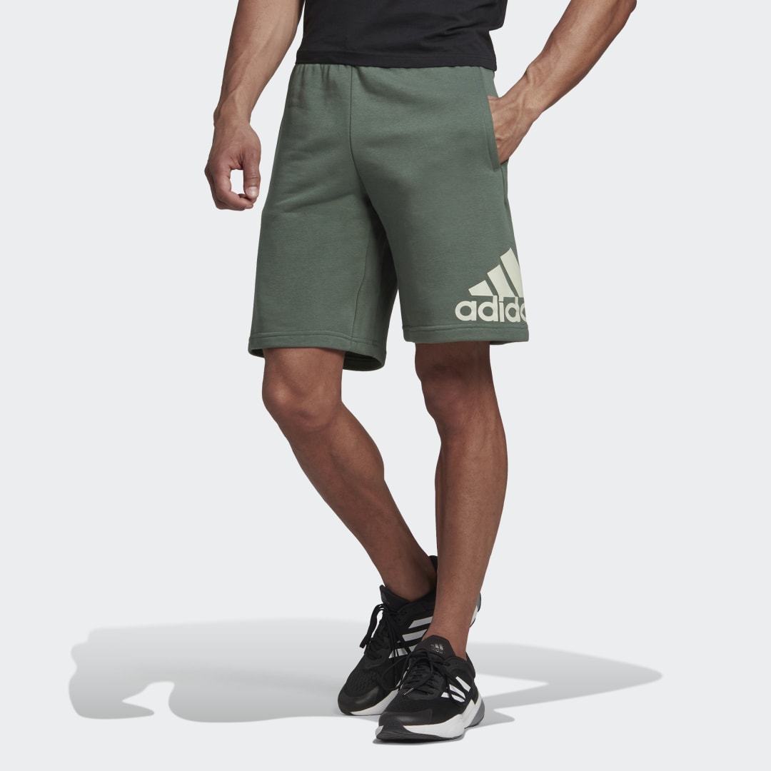 Къси панталони adidas Performance LOUNGEWEAR Must Haves Badge of Sport Shorts Зелено | HL2225, 1