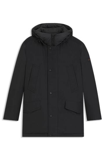Water-repellent jacket with contrasting trims