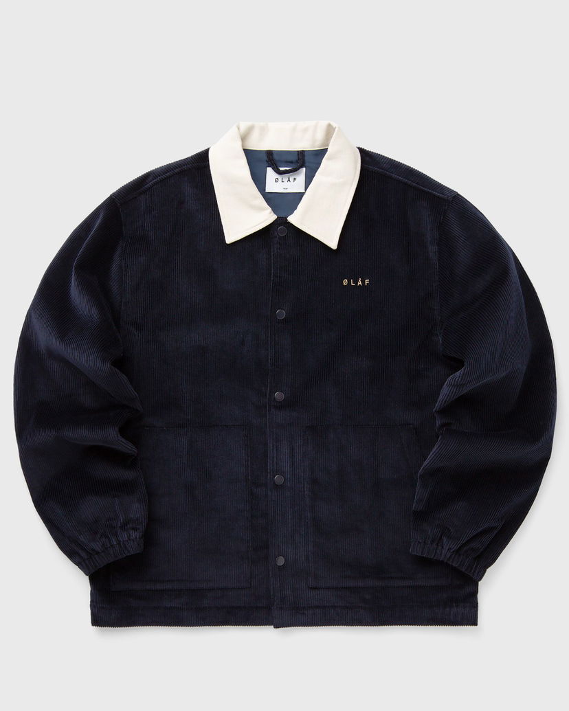 Риза ØLÅF Corduroy Coach Jacket Синьо | M180512-NAVY