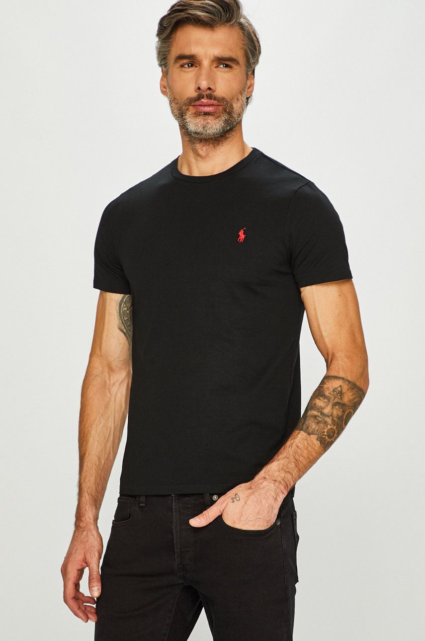 Тениска Polo by Ralph Lauren Custom Fit Tee Черно | 710680785001, 0