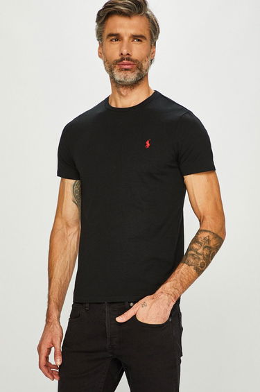 Тениска Polo by Ralph Lauren Custom Fit Tee Черно | 710680785001, 0