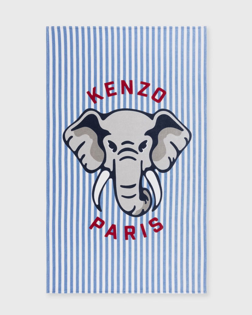 Домашен декор KENZO Elephant Beach Towel Синьо | 1043885