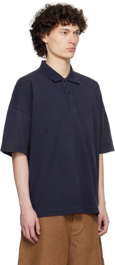 Поло тениска JW Anderson JW Anderson Anchor Print Polo Тъмно синьо | JO0269-PG1808, 4