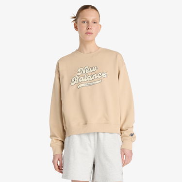 Суитчър New Balance Athletics Legacy Crew Sweatshirt Бежово | WT53901-DLA, 1