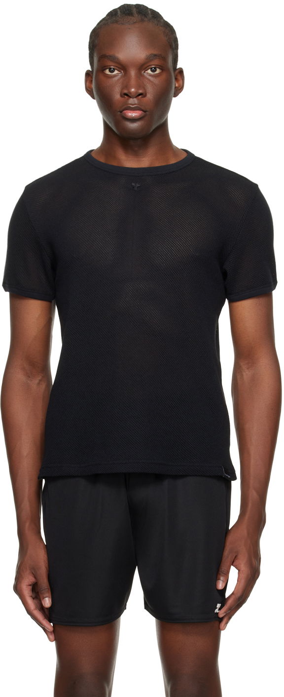 Тениска Courrèges Semi-Sheer T-Shirt Черно | 124JTS123JS0069, 0