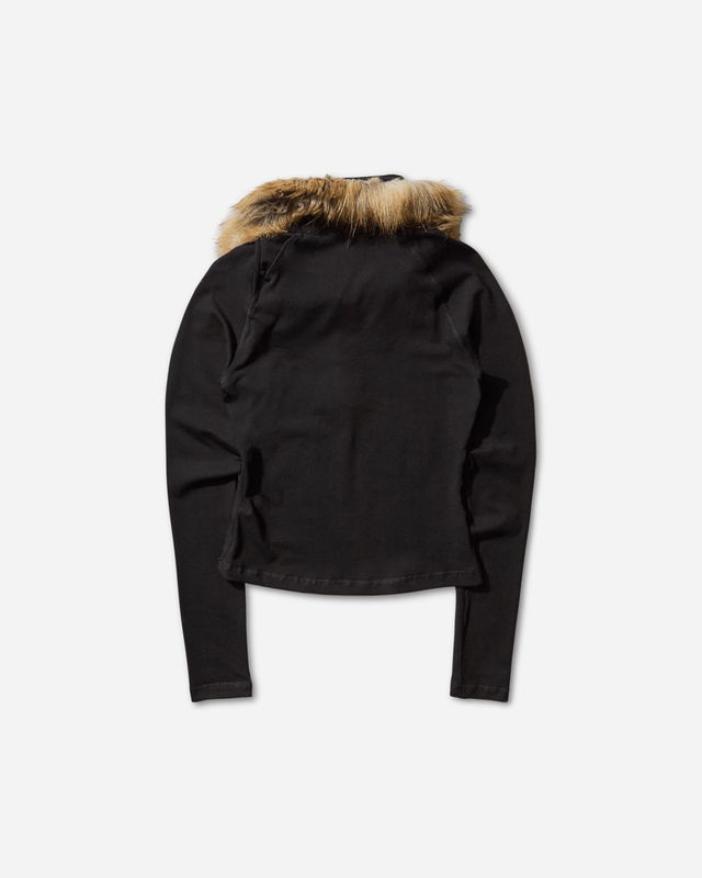 Furry Fitted Longsleeve Polo