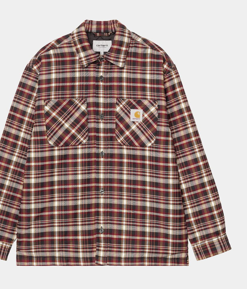 Риза Carhartt WIP Carhartt WIP Cronyn Check Shirt Jacket Бургунди | I035312_9