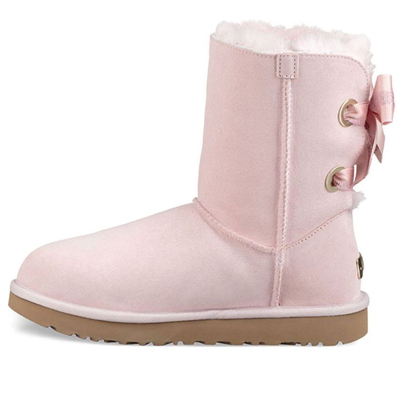 Кецове и обувки UGG Bailey Bow Short Fleece Lined Boots Розово | 1098075-SLPN