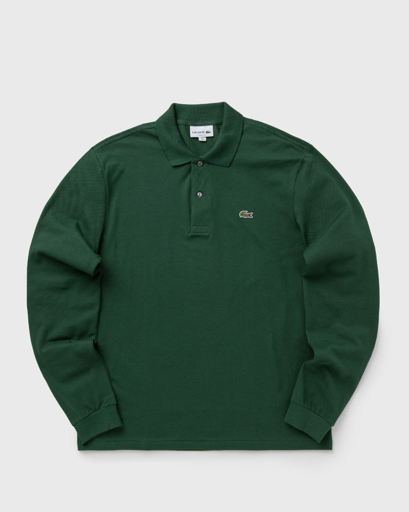 Поло тениска Lacoste POLO CLASSIQUE L.12.12 À MANCHES LONGUES Зелено | L1312-132