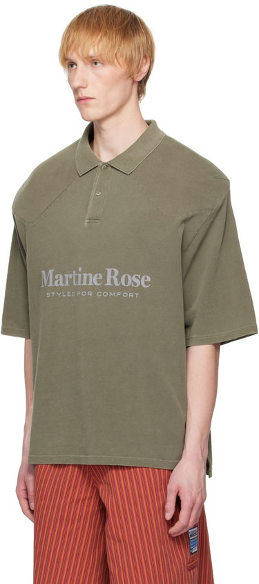 Поло тениска Martine Rose Martine Rose Padded Polo Зелено | 654JE02411L, 3