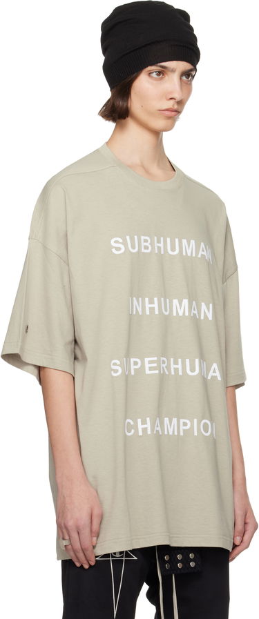Тениска Rick Owens Rick Owens Champion Edition Tommy T-Shirt Бежово | CW01E1675 CHJG, 1