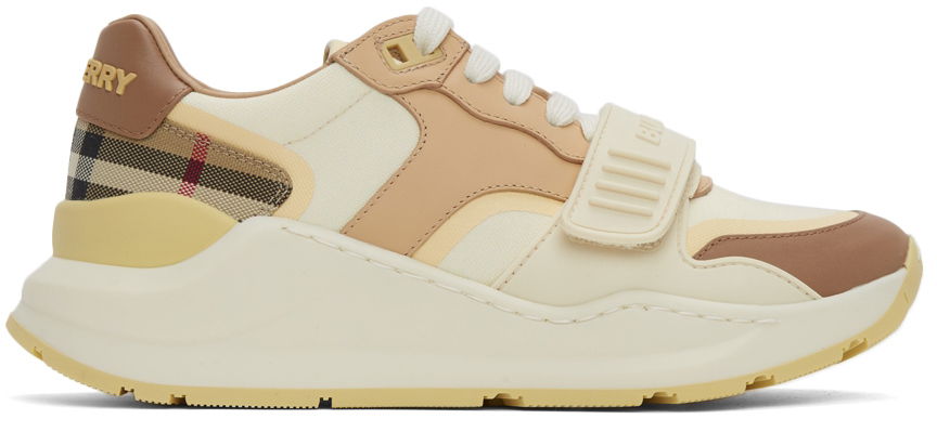 Кецове и обувки Burberry Ramsey Sneakers 'Beige' Бежово | 8045284, 0
