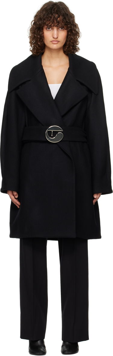 Палта Coperni Coperni Oversized Belted Coat Черно | COPM06BISF1006, 0