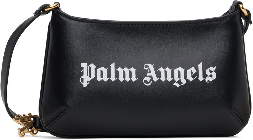 Дамска чанта Palm Angels Giorgina Mini Leather Shoulder Bag Черно | PWNX006C99LEA0011001