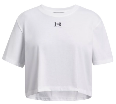 Съкратен топ Under Armour Under Armour Rival Short Sleeve T-Shirt Бяло | 1389755-100, 0