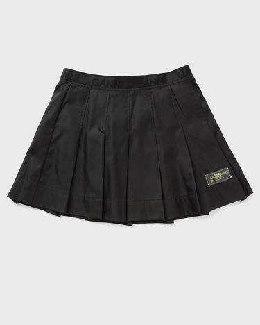 Пола GANNI Ganni Duchesse Nylon Pleated Mini Skirt Черно | W0479-099, 0