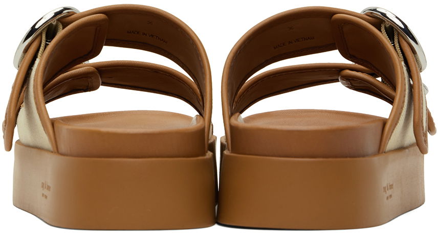 Аксесоари rag & bone Rag & Bone Geo Buckle Platform Slides Кафяво | WFF24PF034CV34, 1