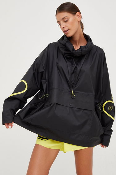 Ветровка adidas Originals By Stella McCartney Half-Zip Mid-Length Jacket Черно | HG6886, 1
