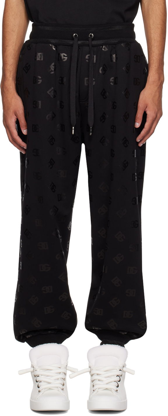 Black Monogram Sweatpants