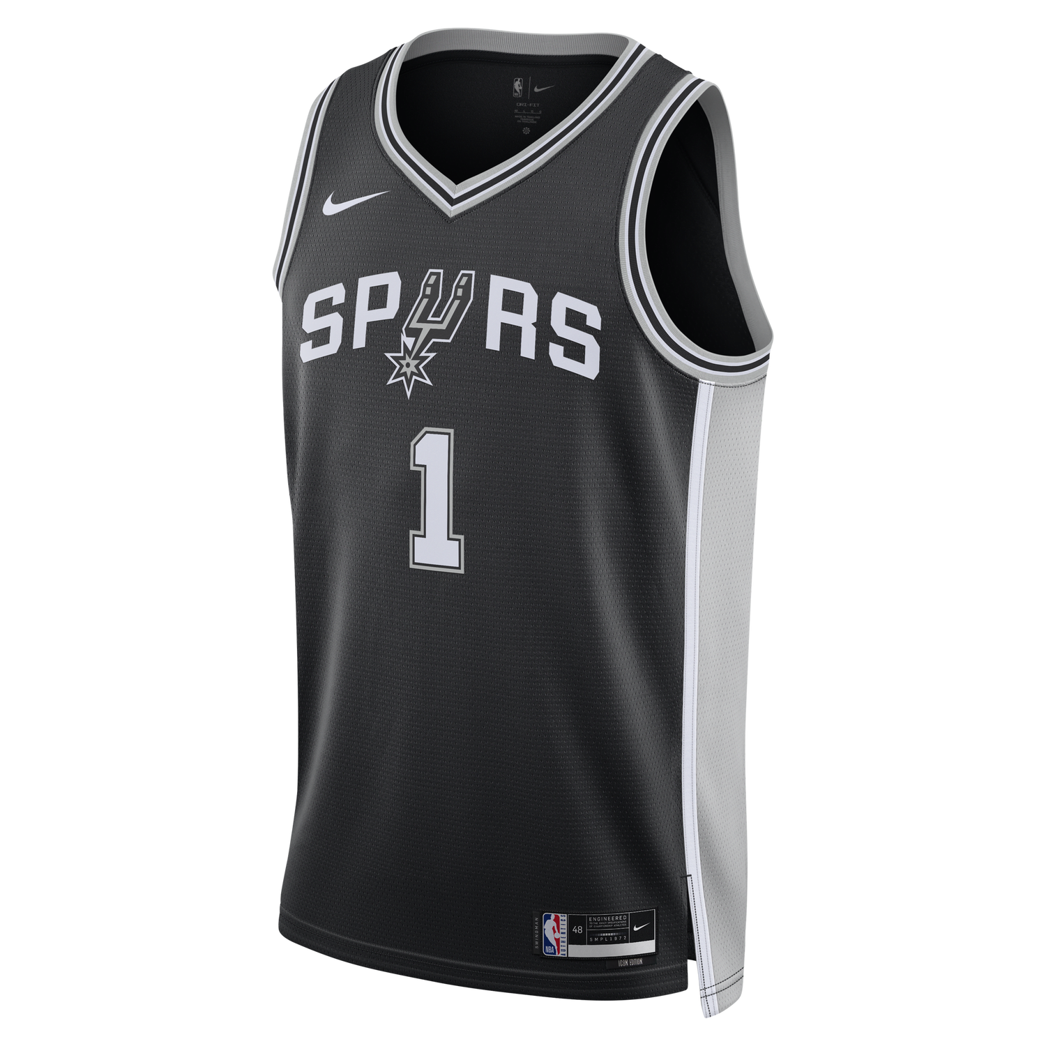 Фланелка Nike Dri-FIT NBA San Antonio Spurs Icon Edition 2022/23 Swingman Jersey Черно | DN2022-015, 0