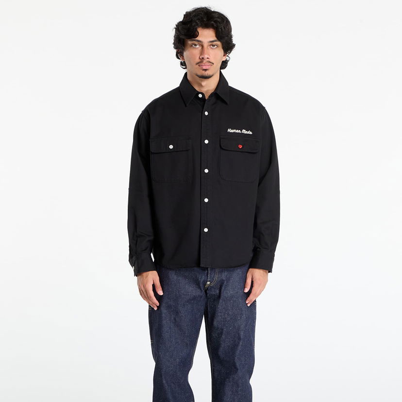 Риза Human Made HUMAN MADE Oversized Shirt Черно | HM30SH014BK